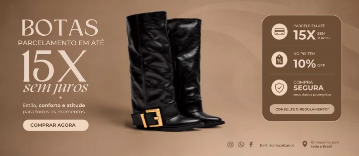 Botas até 15X