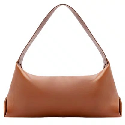 Bolsa AnaCapri Feminina Tiracolo Hobo Caramelo- Grande