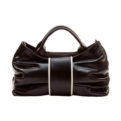 Bolsa Cecconello Feminina Preta Couro Média