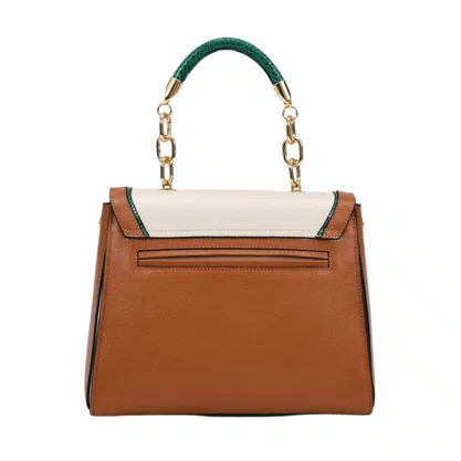 Bolsa Joge Bischoff Feminina Satchel Marrom Caramelo Cou