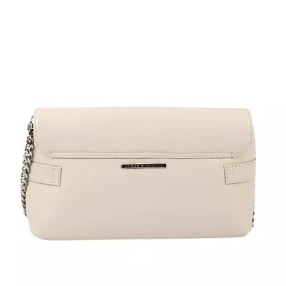 Bolsa Jorge Bischoff Feminina Clutch Off White Couro