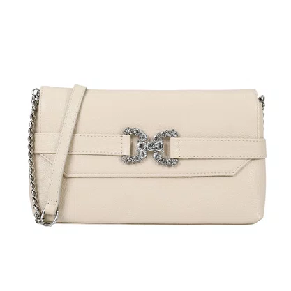 Bolsa Jorge Bischoff Feminina Clutch Off White Couro