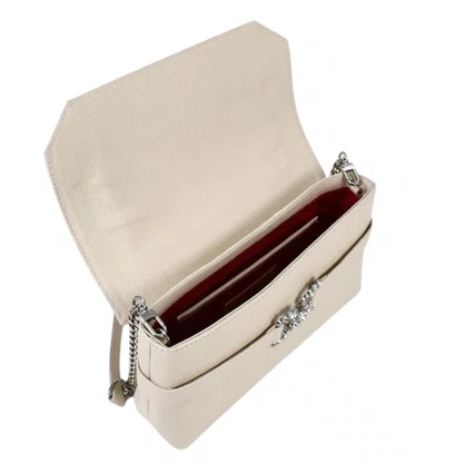 Bolsa Jorge Bischoff Feminina Clutch Off White Couro