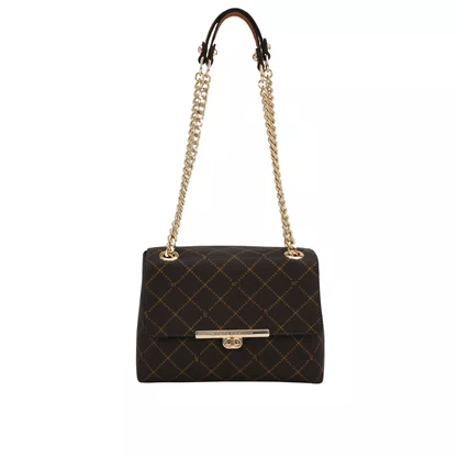 Bolsa Jorge Bischoff Feminina De Ombro Marrom Monograma Jb