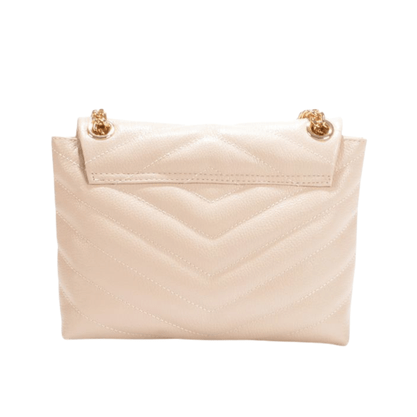 Bolsa Jorge Bischoff Feminina de Ombro Pequena Off White Couro