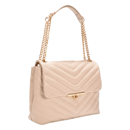 Bolsa Jorge Bischoff Feminina Grande Metalassê Off White Couro