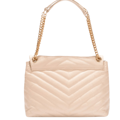 Bolsa Jorge Bischoff Feminina Grande Metalassê Off White Couro