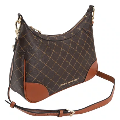 Bolsa Jorge Bischoff Feminina Monograma Hobo - Média 