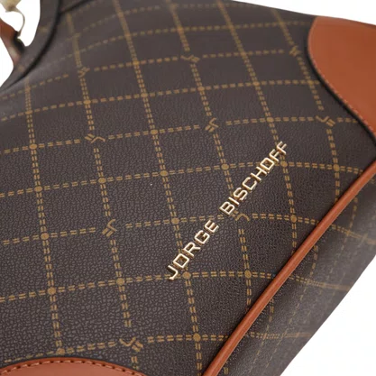 Bolsa Jorge Bischoff Feminina Monograma Hobo - Média 