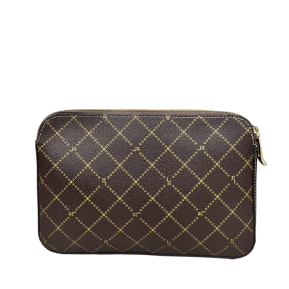 Bolsa Jorge Bischoff Feminina Pequena Café Amendoa Couro