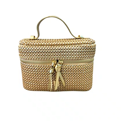 Bolsa Lança Perfume Feminina Dourada - Pequena 