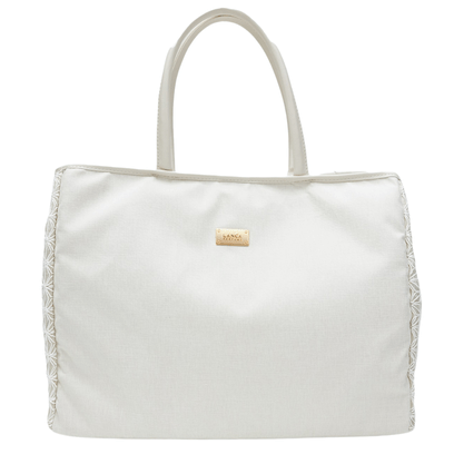 Bolsa Lança Perfume Feminina Grande Areia