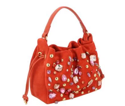 Bolsa Luiza Barcelos Feminina Caiena Pedrarias - Média