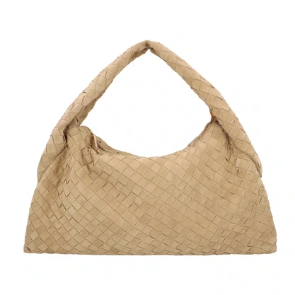 Bolsa Luiza Barcelos Feminina hobo Tressê Fendi Couro Camurça