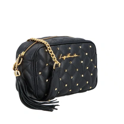 Bolsa Luiza Barcelos Feminina Matalassê Preta - Média