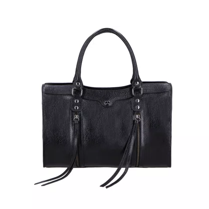 Bolsa Luiza Barcelos Feminina Preta Couro - Grande