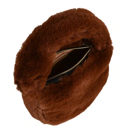Bolsa Luiza Barcelos Hobo Feminina Dark Run Pelo
