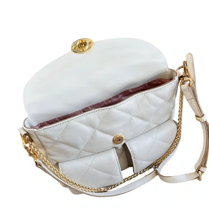 Bolsa Luz da Lua Feminina Matelassê Panna - Média 