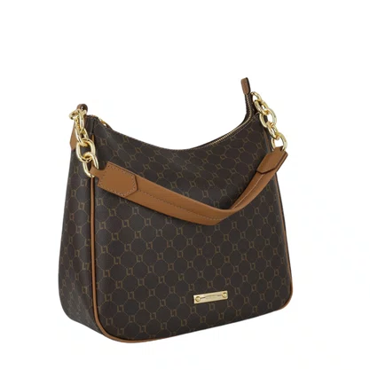 Bolsa Luz da Lua Feminina Mocca Monograma - Média