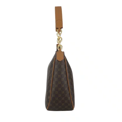 Bolsa Luz da Lua Feminina Mocca Monograma - Média