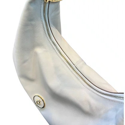 Bolsa Luz da Lua Feminina Panna Couro - Grande 