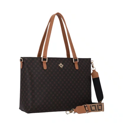 Bolsa Luz da Lua Feminina Shopping Extra Grande Monograma Mocca - Grande 