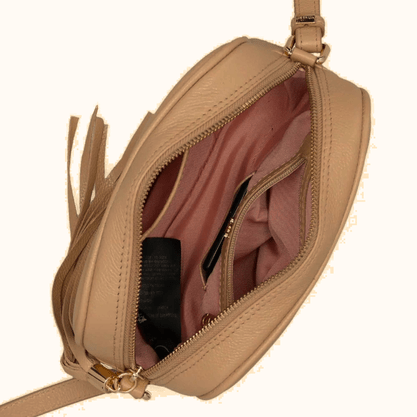 Bolsa Luz da Lua Sandalo Couro - Pequena 