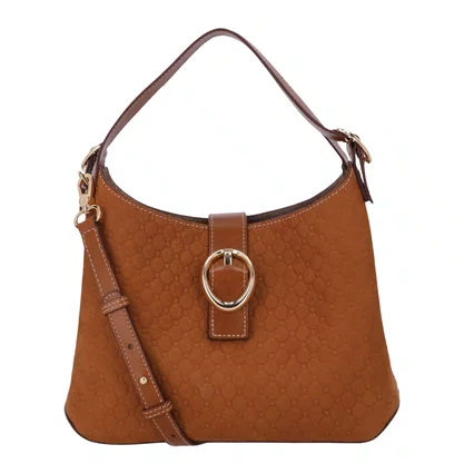 Bolsa Luz da Lua Tote Feminina Bison Caramelo Grande