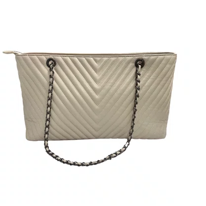 Bolsa Santa Lolla Feminina Creme Matelassê - Grande 