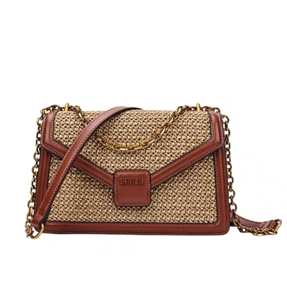 Bolsa Santa Lolla Feminina Pequena Tramada Sand