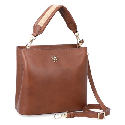 Bolsa Tote Luz da Lua Âmbar Couro - Média