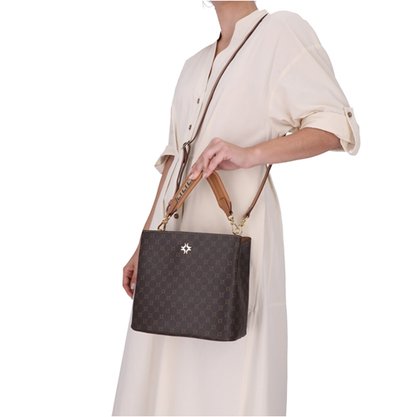 Bolsa Tote Luz da Lua Monograma Mocca - Média