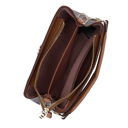 Bolsa Tote Luz da Lua Monograma Mocca - Média