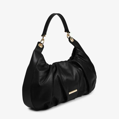 BolsaJorge Bischoff Feminina  Ombro Preto Couro