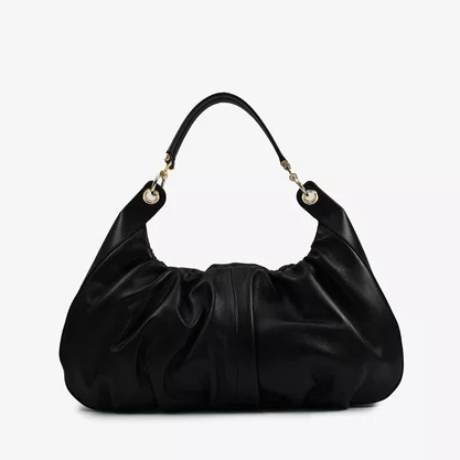 BolsaJorge Bischoff Feminina  Ombro Preto Couro