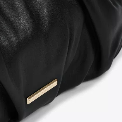 BolsaJorge Bischoff Feminina  Ombro Preto Couro
