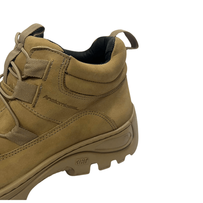Bota Anatomic Gel Masculina Caramelo Couro Nobuck