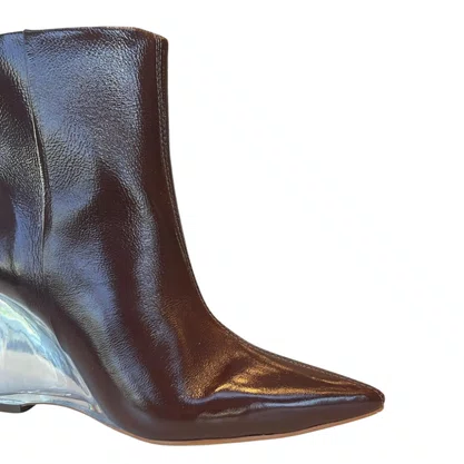 Bota Berti Maria Feminina Cano Baixo Java Couro