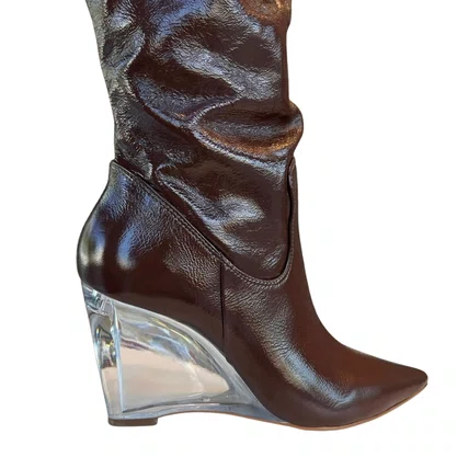 Bota Berti Maria Slouchy Feminina Java Couro