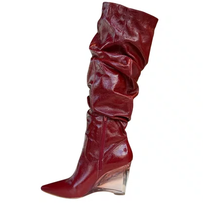 Bota Berti Maria Slouchy Feminina Rubbino Couro