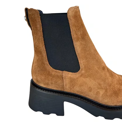 Bota Carrano Feminina Cano Curto Saddle Couro Camurça