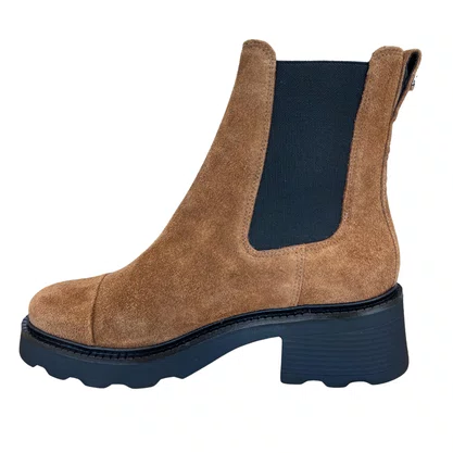 Bota Carrano Feminina Cano Curto Saddle Couro Camurça