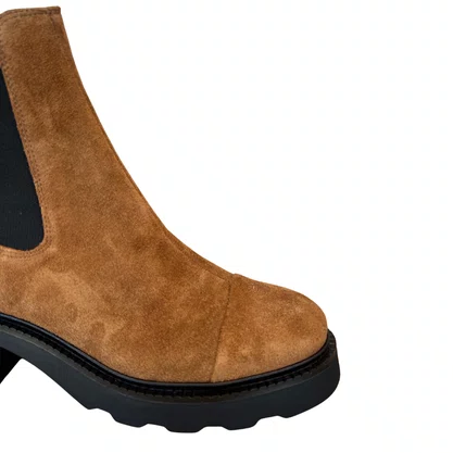 Bota Carrano Feminina Cano Curto Saddle Couro Camurça
