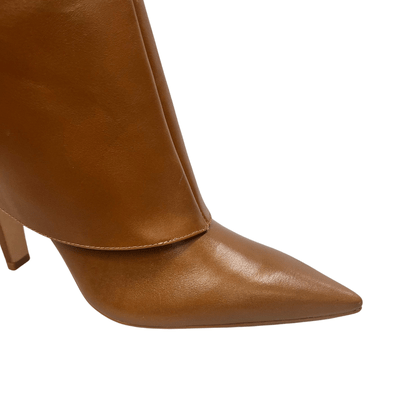 Bota Carrano Feminina Capa Bico Fino Saddle Couro