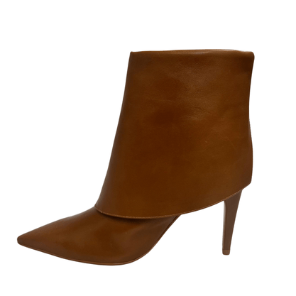 Bota Carrano Feminina Capa Bico Fino Saddle Couro
