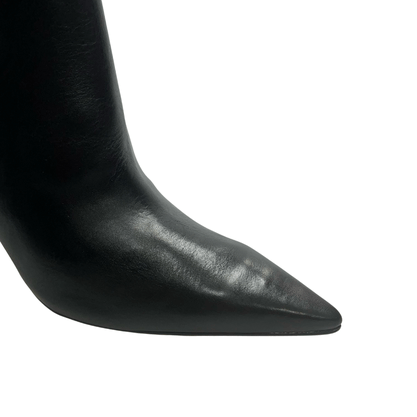 Bota Carrano Feminina Salto Fino Preta Couro