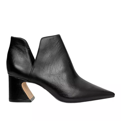 Bota Carrano Feminina Salto Wave Preto Couro