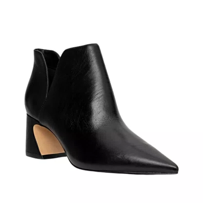 Bota Carrano Feminina Salto Wave Preto Couro