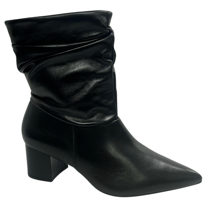 Bota Cecconello Feminina Slouchy Cano Baixo Preto