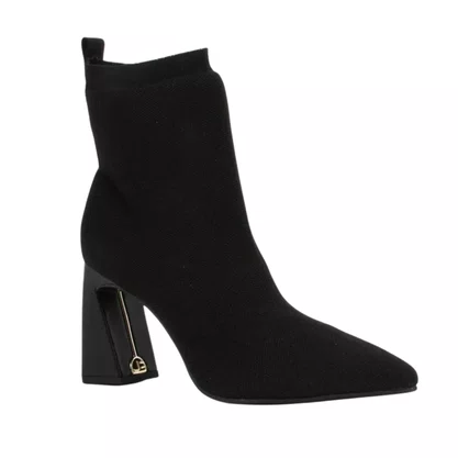Bota Jorge Bischoff Feminina Vano Baixo Preta Knit